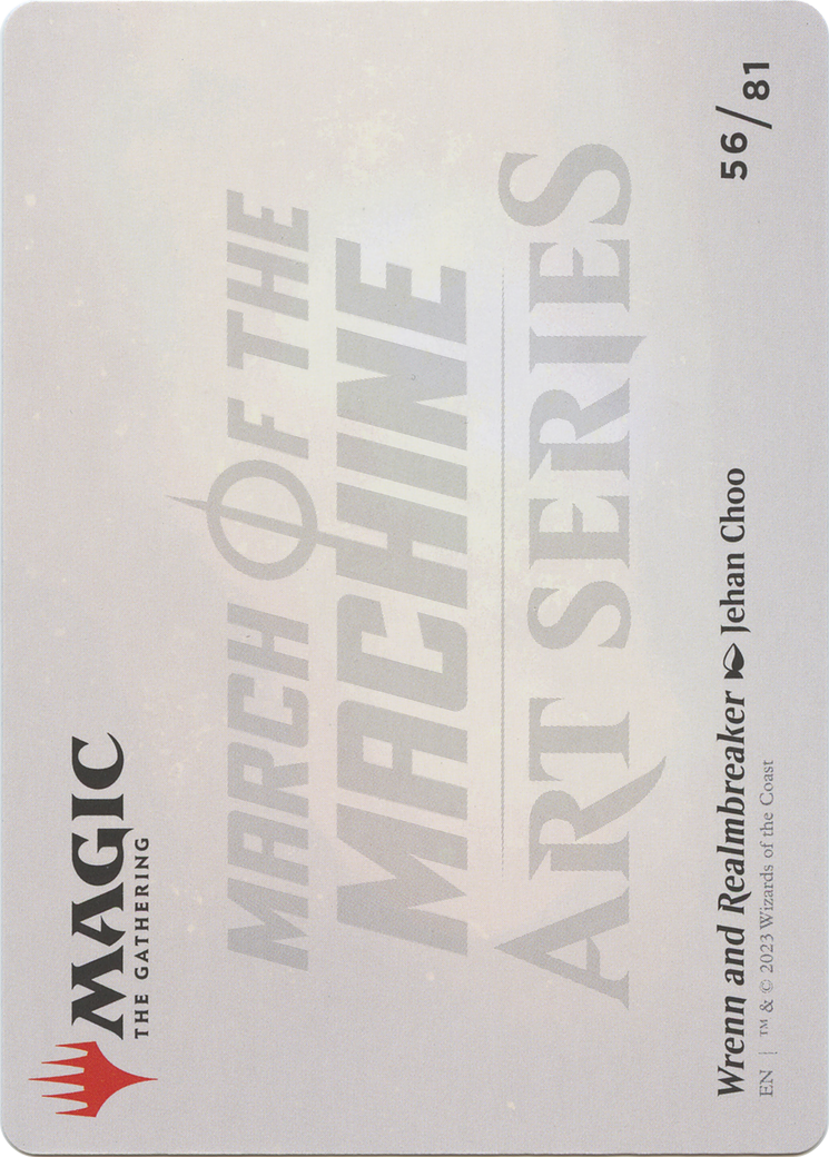 Wrenn and Realmbreaker // Wrenn and Realmbreaker (AMOM-056) - March of the Machine Art Series (Borderless)