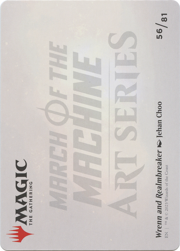 Wrenn and Realmbreaker // Wrenn and Realmbreaker (AMOM-056) - March of the Machine Art Series (Borderless)