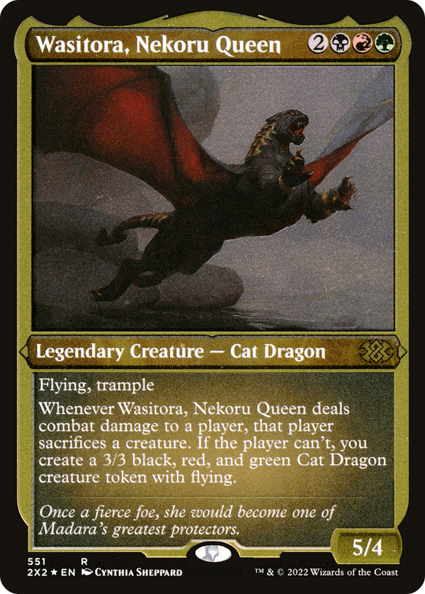 Wasitora, Nekoru Queen (Foil Etched) [Double Masters 2022]