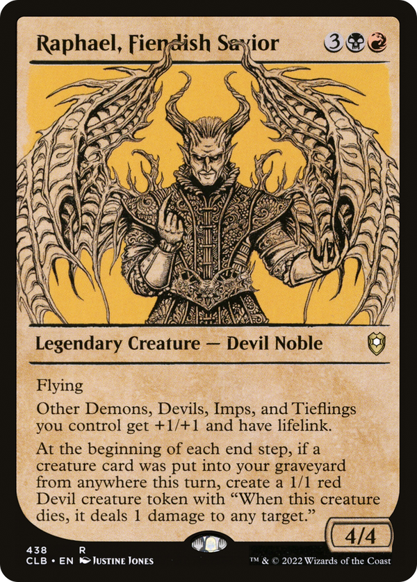 Raphael, Fiendish Savior (Showcase) [Commander Legends: Battle for Baldur's Gate]