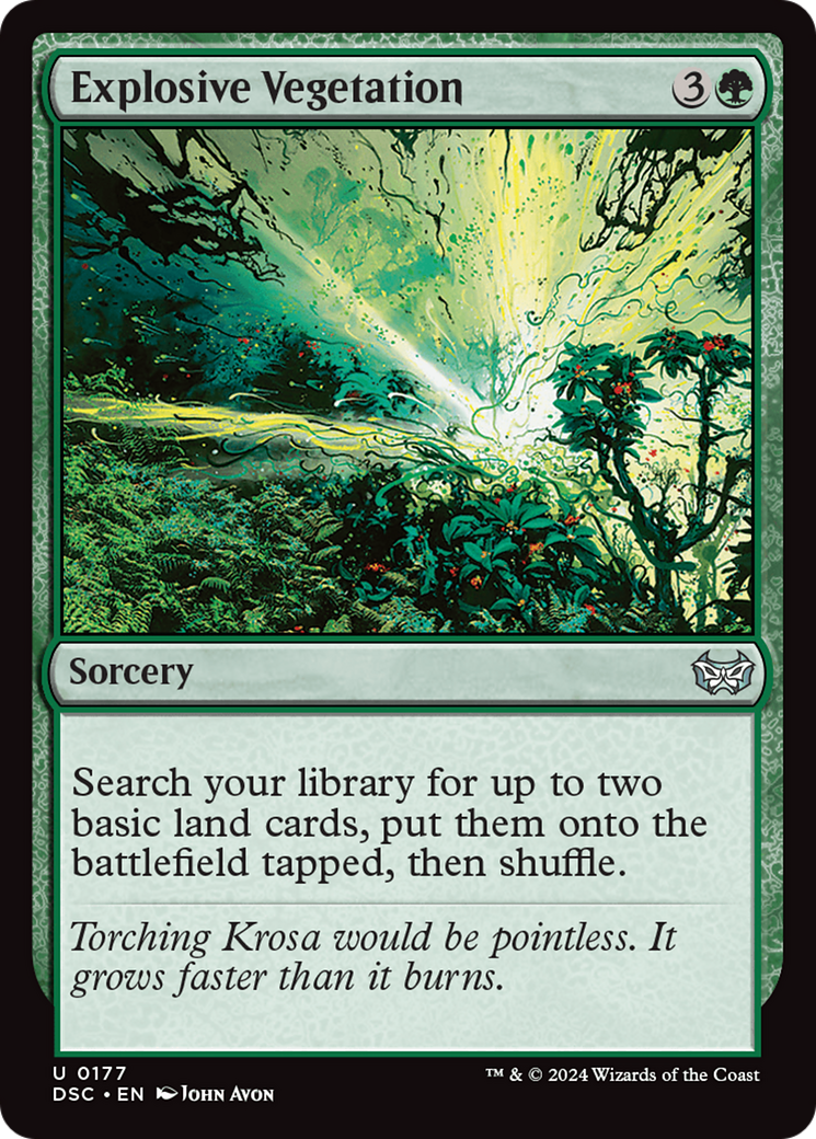 Explosive Vegetation [Duskmourn: House of Horror Commander]