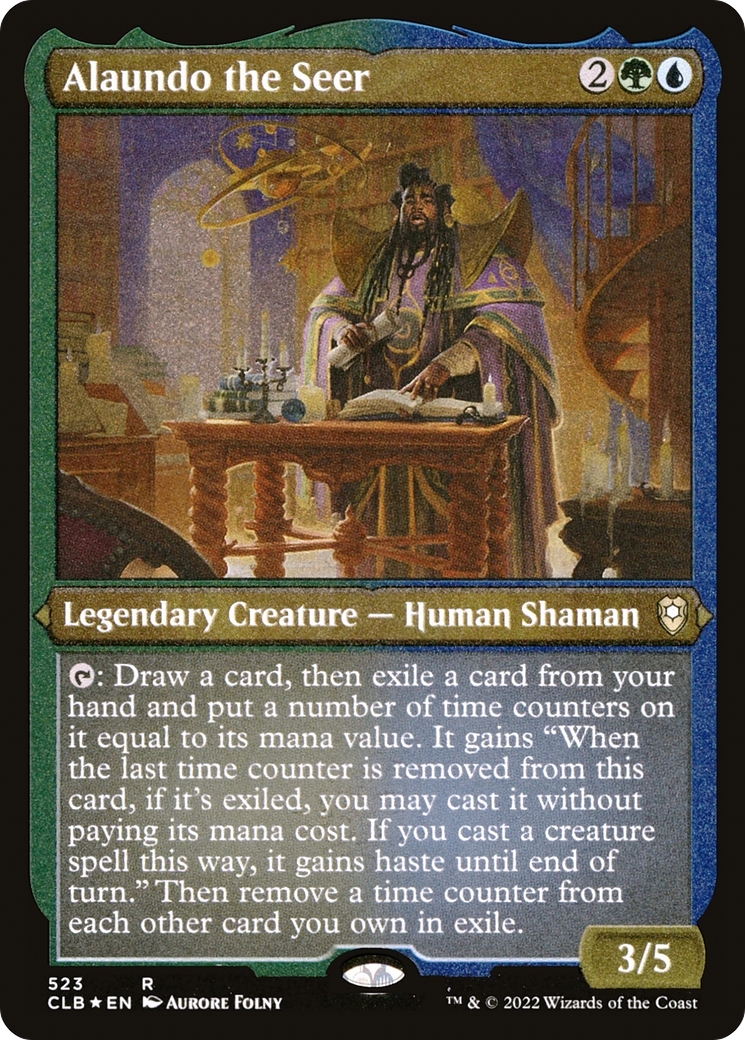 Alaundo the Seer (Foil Etched) [Commander Legends: Battle for Baldur's Gate]