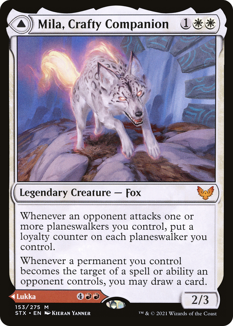 Mila, Crafty Companion // Lukka, Wayward Bonder [Strixhaven: School of Mages]
