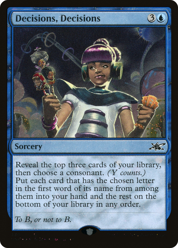 Decisions, Decisions (Galaxy Foil) [Unfinity]