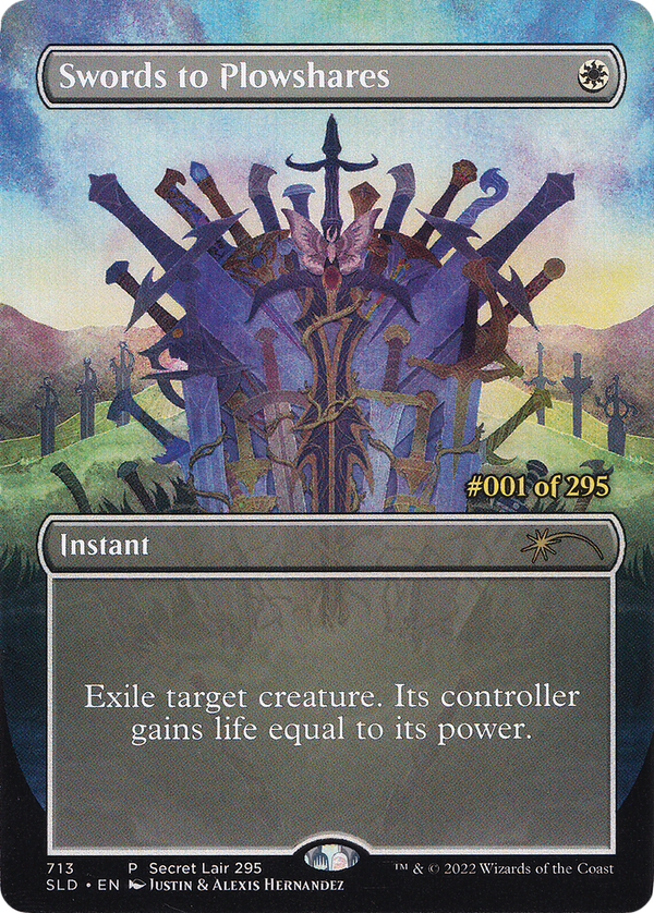 Swords to Plowshares (Serial Numbered) [Secret Lair Drop Series]