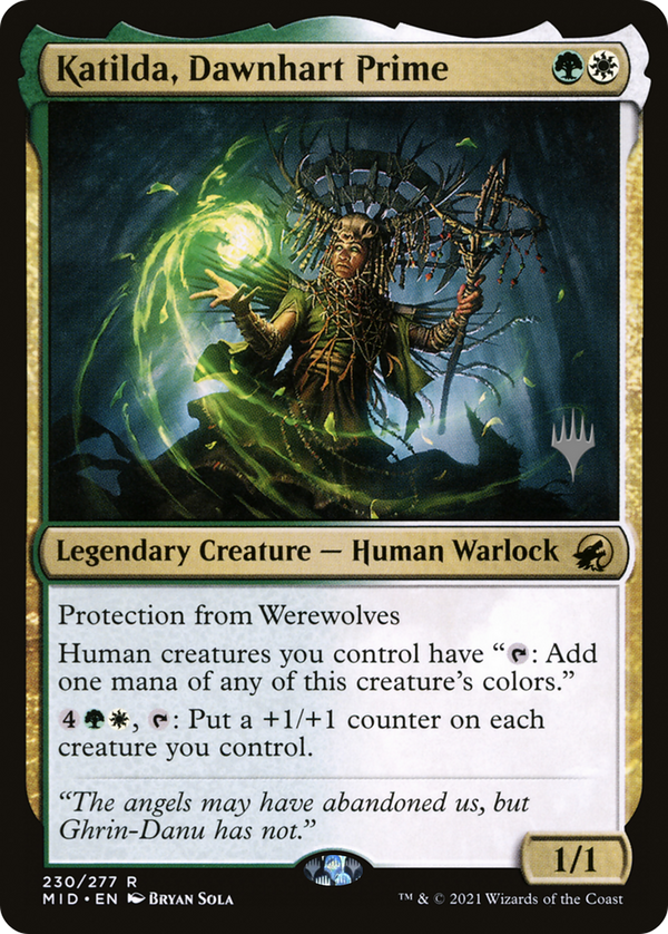 Katilda, Dawnhart Prime (Promo Pack) [Innistrad: Midnight Hunt Promos]