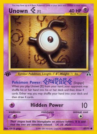 Unown [E] (67/75) [Neo Discovery Unlimited]