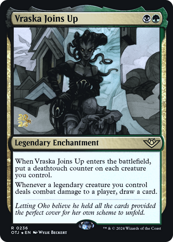 Vraska Joins Up [Outlaws of Thunder Junction Prerelease Promos]
