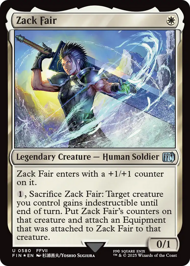 Zack Fair (Surge Foil) (FIN-580) - FINAL FANTASY