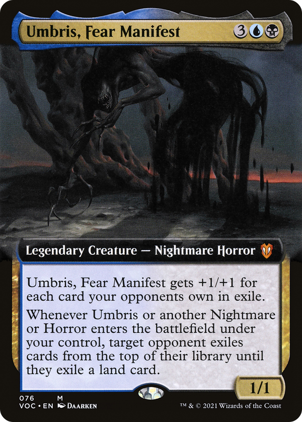 Umbris, Fear Manifest (Extended Art) [Innistrad: Crimson Vow Commander]