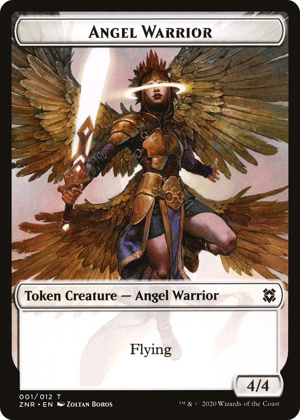 Angel Warrior (TZNR-001) - Zendikar Rising Tokens Foil