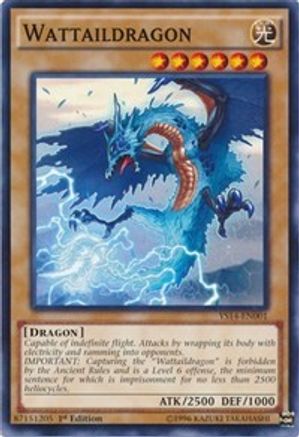Wattaildragon (YS14-EN001) - Super Starter: Space-Time Showdown 1st Edition