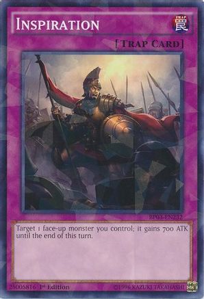 Inspiration (Shatterfoil) (BP03-EN232) - Battle Pack 3: Monster League 1st Edition