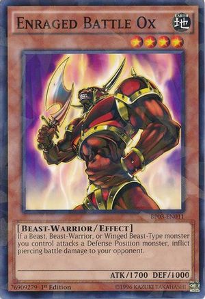 Enraged Battle Ox (Shatterfoil) (BP03-EN011) - Battle Pack 3: Monster League 1st Edition