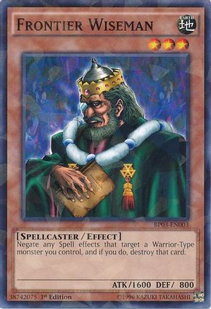 Frontier Wiseman (Shatterfoil) (BP03-EN003) - Battle Pack 3: Monster League 1st Edition