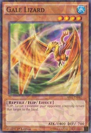 Gale Lizard (Shatterfoil) (BP03-EN007) - Battle Pack 3: Monster League 1st Edition