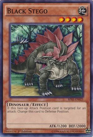 Black Stego (BP03-EN025) - Battle Pack 3: Monster League 1st Edition
