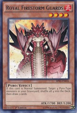 Royal Firestorm Guards (BP03-EN034) - Battle Pack 3: Monster League 1st Edition