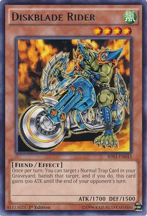 Diskblade Rider (BP03-EN043) - Battle Pack 3: Monster League 1st Edition