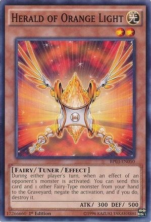 Herald of Orange Light (BP03-EN050) - Battle Pack 3: Monster League 1st Edition