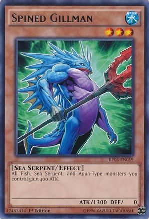 Spined Gillman (BP03-EN059) - Battle Pack 3: Monster League 1st Edition