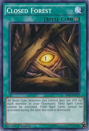 Closed Forest (BP03-EN171) - Battle Pack 3: Monster League 1st Edition