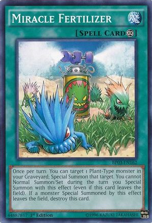 Miracle Fertilizer (BP03-EN162) - Battle Pack 3: Monster League 1st Edition
