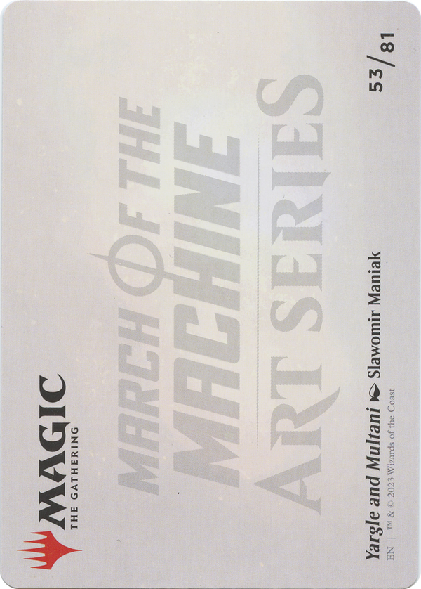 Yargle and Multani // Yargle and Multani (AMOM-053) - March of the Machine Art Series (Borderless)