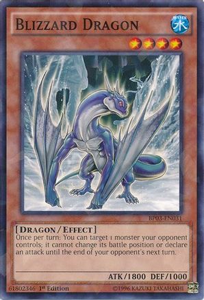 Blizzard Dragon (Shatterfoil) (BP03-EN031) - Battle Pack 3: Monster League 1st Edition