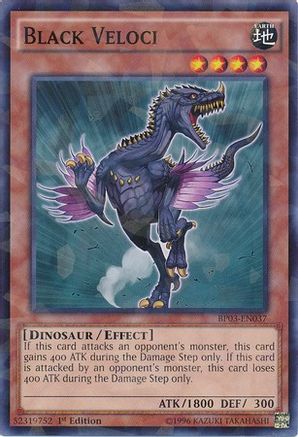 Black Veloci (Shatterfoil) (BP03-EN037) - Battle Pack 3: Monster League 1st Edition
