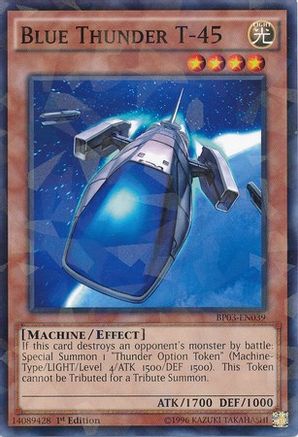 Blue Thunder T-45 (Shatterfoil) (BP03-EN039) - Battle Pack 3: Monster League 1st Edition
