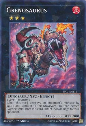 Grenosaurus (Shatterfoil) (BP03-EN116) - Battle Pack 3: Monster League 1st Edition