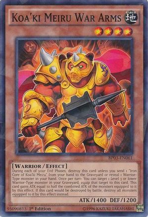 Koa'ki Meiru War Arms (Shatterfoil) (BP03-EN061) - Battle Pack 3: Monster League 1st Edition