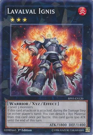 Lavalval Ignis (Shatterfoil) (BP03-EN120) - Battle Pack 3: Monster League 1st Edition