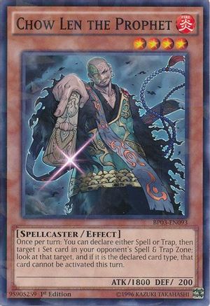 Chow Len the Prophet (Shatterfoil) (BP03-EN093) - Battle Pack 3: Monster League 1st Edition