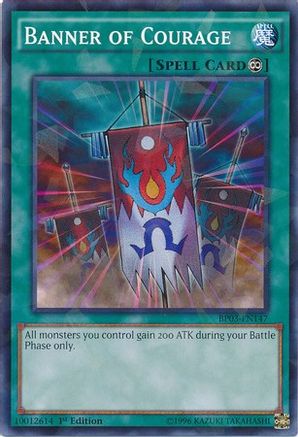 Banner of Courage (Shatterfoil) (BP03-EN147) - Battle Pack 3: Monster League 1st Edition