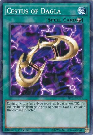 Cestus of Dagla (Shatterfoil) (BP03-EN148) - Battle Pack 3: Monster League 1st Edition