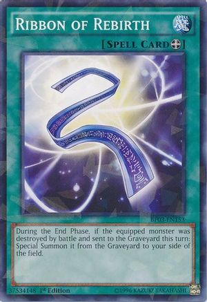 Ribbon of Rebirth (Shatterfoil) (BP03-EN153) - Battle Pack 3: Monster League 1st Edition