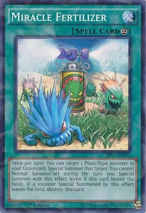 Miracle Fertilizer (Shatterfoil) (BP03-EN162) - Battle Pack 3: Monster League 1st Edition