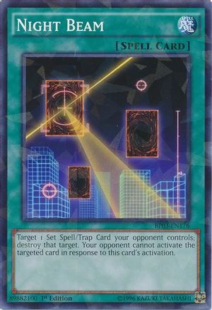 Night Beam (Shatterfoil) (BP03-EN176) - Battle Pack 3: Monster League 1st Edition
