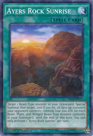 Ayers Rock Sunrise (Shatterfoil) (BP03-EN183) - Battle Pack 3: Monster League 1st Edition