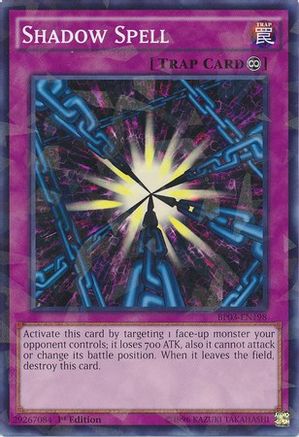 Shadow Spell (Shatterfoil) (BP03-EN198) - Battle Pack 3: Monster League 1st Edition
