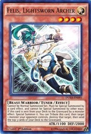 Felis, Lightsworn Archer (DUEA-EN095) - Duelist Alliance 1st Edition