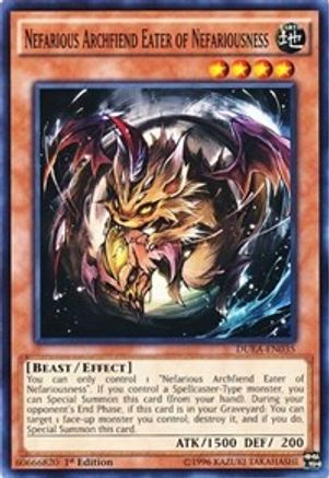 Nefarious Archfiend Eater of Nefariousness (DUEA-EN035) - Duelist Alliance Unlimited