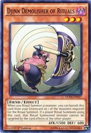 Djinn Demolisher of Rituals (DUEA-EN037) - Duelist Alliance Unlimited