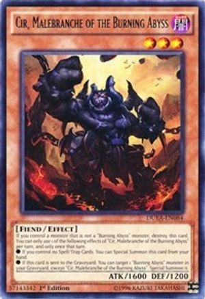 Cir, Malebranche of the Burning Abyss (DUEA-EN084) - Duelist Alliance 1st Edition