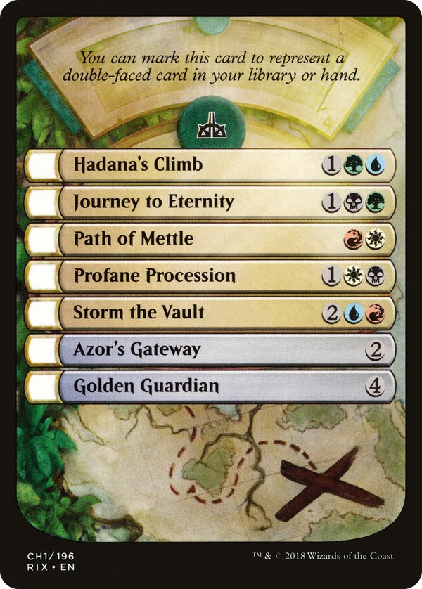 Rivals of Ixalan Checklist [Rivals of Ixalan Tokens]