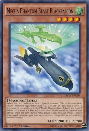 Mecha Phantom Beast Blackfalcon (MP14-EN009) - 2014 Mega-Tins Mega Pack 1st Edition