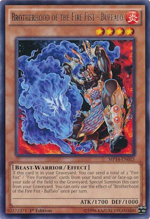 Brotherhood of the Fire Fist - Buffalo (MP14-EN015) - 2014 Mega-Tins Mega Pack Unlimited