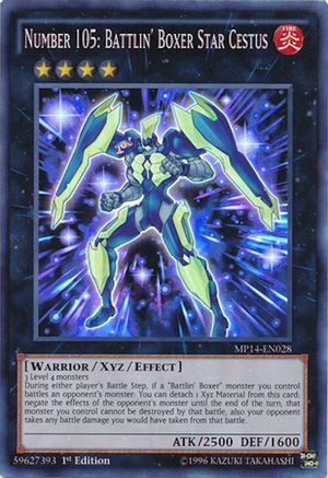 Number 105: Battlin' Boxer Star Cestus (MP14-EN028) - 2014 Mega-Tins Mega Pack Unlimited